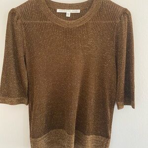 Veronica Beard Metallic Knit Sweater